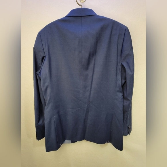 Original Penguin By Munsingwear Navy Birdseye Stretch Suit Jacket Mens 42L - Picture 11 of 16